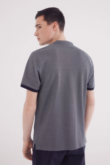 Футболка-поло Slim fit колор-блок