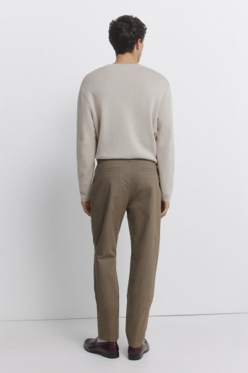 Чиносы узкого кроя с микропринтом