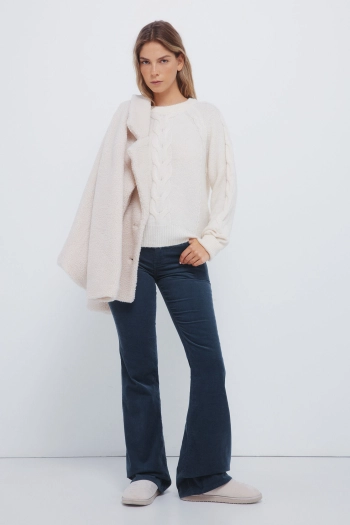 Вельветові штани-кюлоти