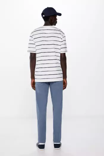 Легкие цветные брюки кроя Slim fit с 5 карманами