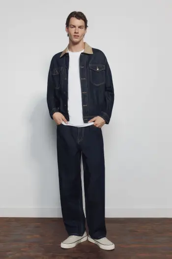 Джинси з ефектом розчиненого фарбування, wide leg