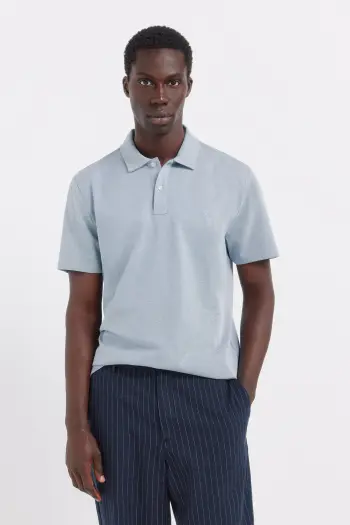 Однотонное поло приталенного кроя slim fit