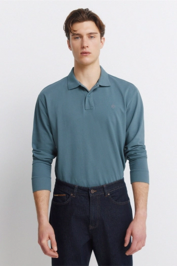 Поло  з довгим рукавом, regular fit