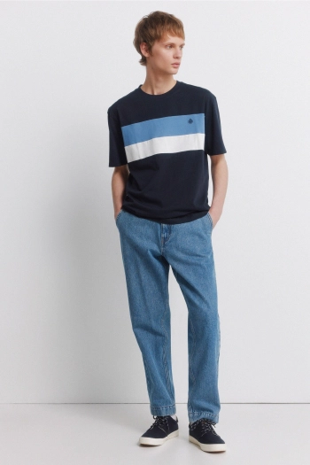 Футболка з контрастними вставками