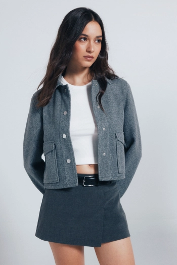 Короткая куртка из мягкого трикотажа