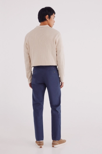 Брюки-чиносы кроя Slim fit с микропринтом