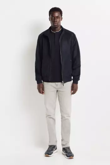 Футболка-поло з тканини піке крою Regular fit з коміром-стійкою