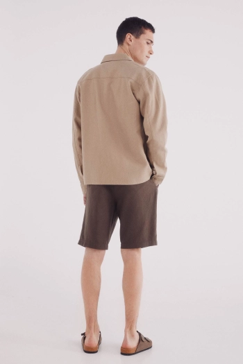 Льняные шорты-бермуды Slim fit