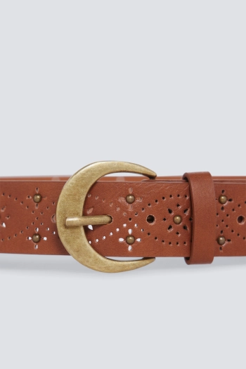 Ремінь з квітковим принтом