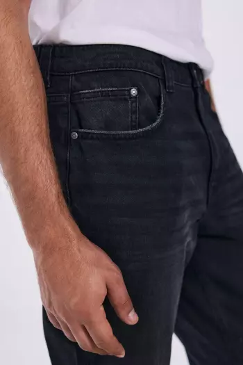 Джинси Regular fit чорного кольору