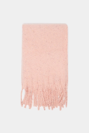 Рожевий меланжевий шарф