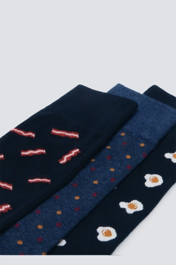 Набір із 3 пар високих шкарпеток