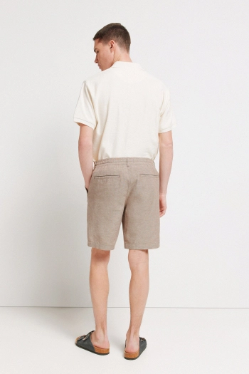 Бермуды slim fit из льна