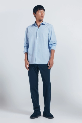 Поплиновая рубашка в клетку