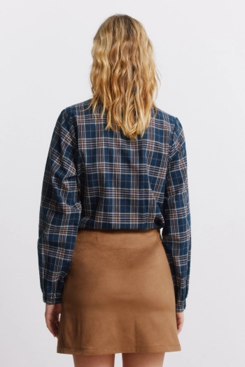 Коротка спідниця з еко-замші