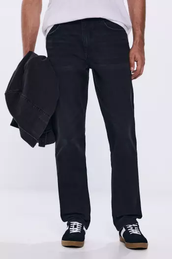 Джинси Regular fit чорного кольору