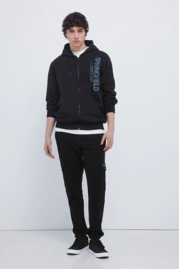 Толстовка з капюшоном та принтом