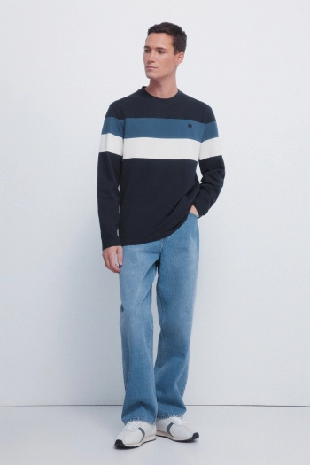 Футболка з довгим рукавом та вставками