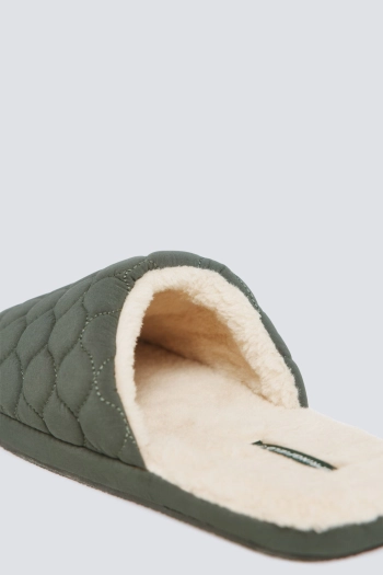 Стеганые тапочки без задника