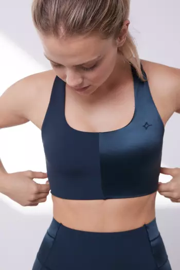 Спортивный бюстгальтер 4D Stretch синего цвета