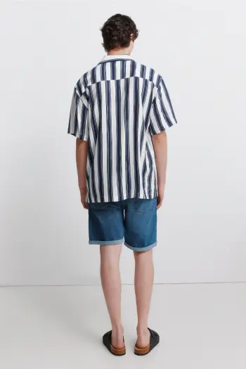 Базові джинсові бермуди slim fit