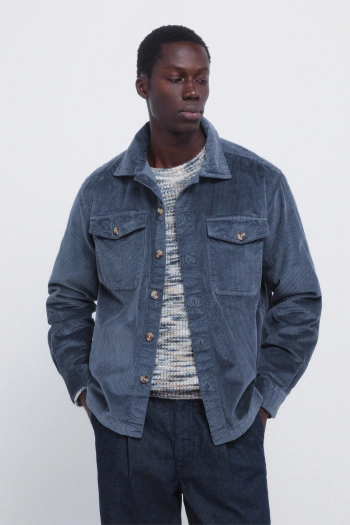 Вельветова сорочка-куртка