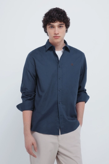 Фланелевая рубашка с налокотниками