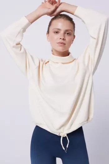 Бежевий м'який світшот