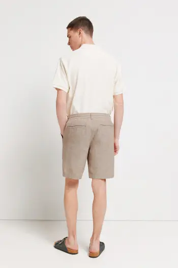 Бермуди slim fit з льону