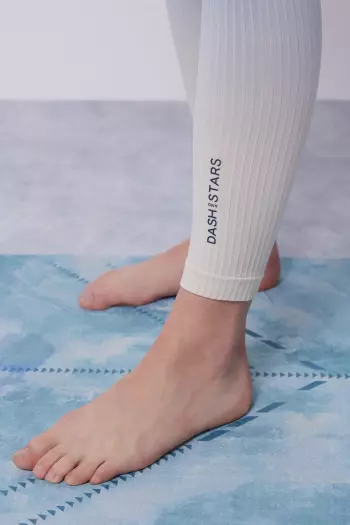 Бесшовные леггинсы Comfort синего цвета с эффектом омбре