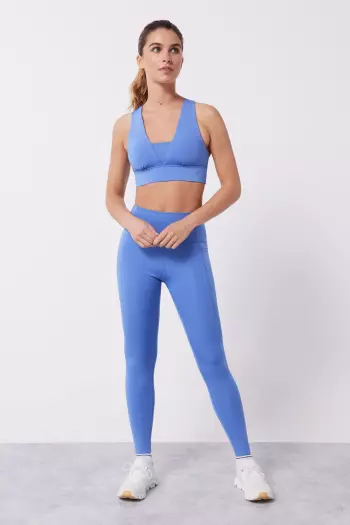 Голубой спортивный бюстгальтер 4D Stretch