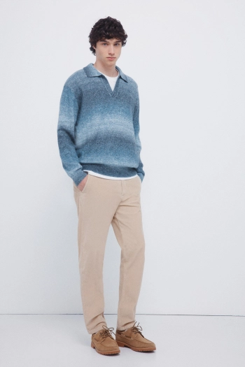 Штани чінос з вельвету крою slim fit