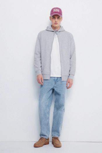 Світшот на блискавці із капюшоном