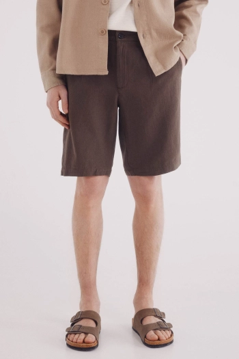 Льняные шорты-бермуды Slim fit