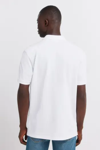 Поло пике в полоску regular fit