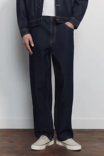 Джинси з ефектом розчиненого фарбування, wide leg