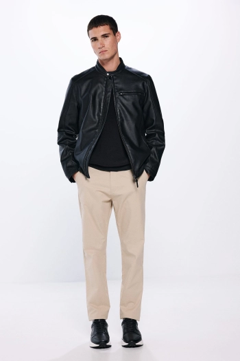 Брюки-чинос с микропринтом Slim fit
