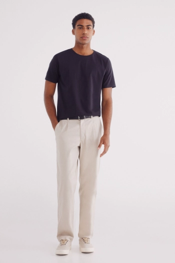Базова футболка з бавовни та еластану slim fit