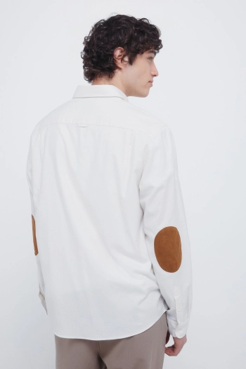 Фланелевая рубашка с налокотниками