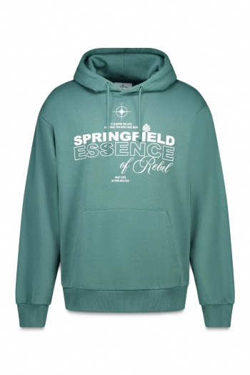 Світшот із капюшоном та логотипом Springfield