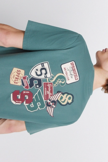 Футболка с логотипами Springfield