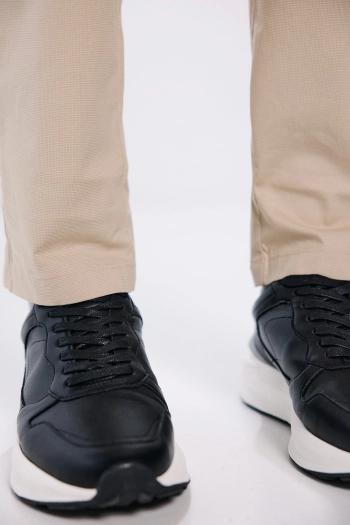 Штани-чінос з мікропринтом Slim fit