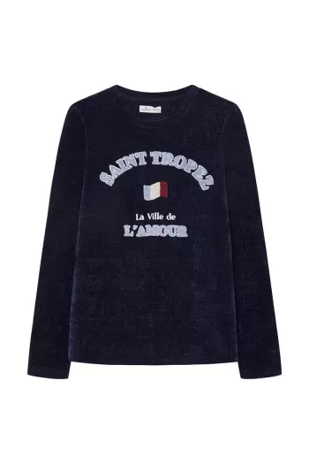 Футболка из синели "St. Tropez"