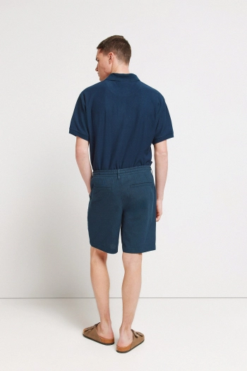 Бермуды slim fit из льна