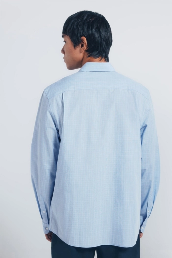 Поплиновая рубашка в клетку