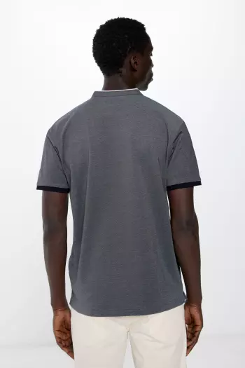 Футболка-поло крою Slim fit з коміром-стійкою