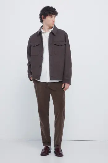 Штани чінос з вельвету крою slim fit