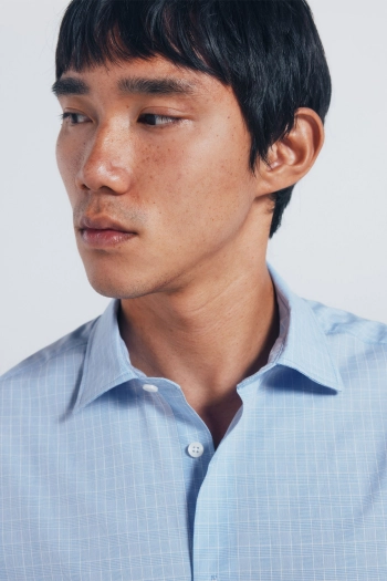 Поплиновая рубашка в клетку