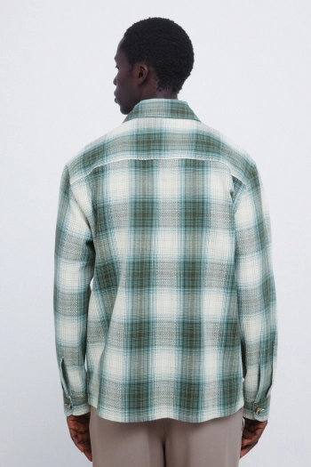 Сорочка-куртка в клітинку