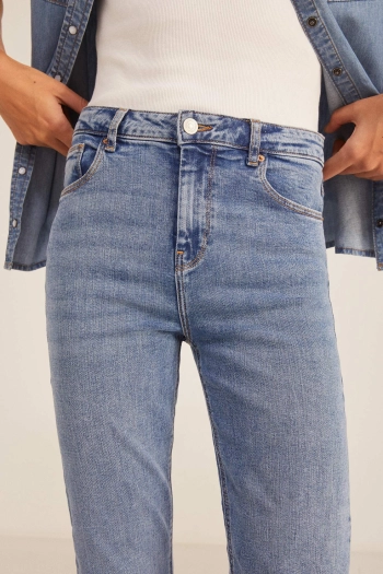 Розкльошені джинси boot-cut із екологічної тканини